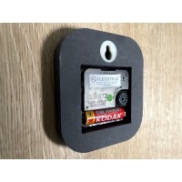 Nástenné hodiny Eko Exact z119-1matd-dx, 60 cm čierna